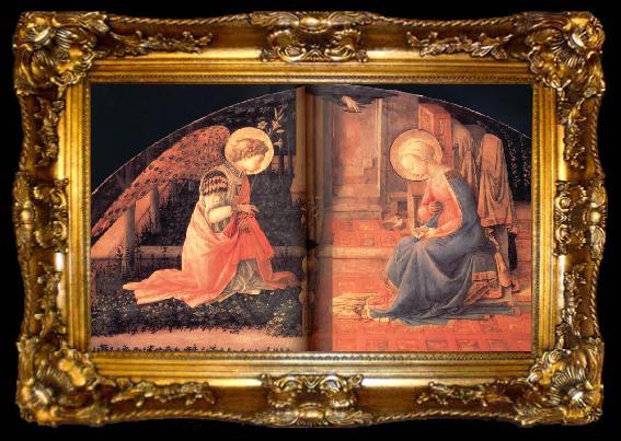 framed  Fra Filippo Lippi Details of The Annunciation, ta009-2